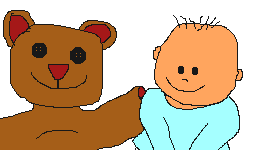 baby and bear transparent gif by Webbnutt